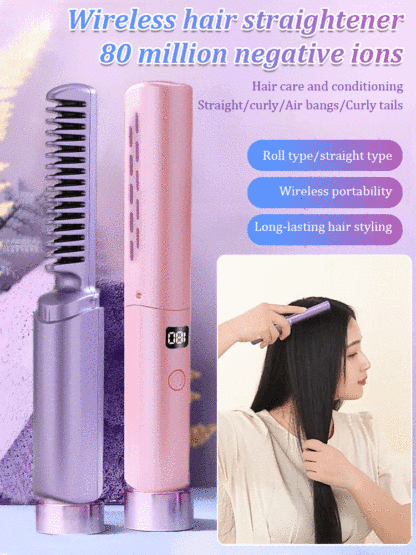 Digital Cordless Hair Straightening Comb
