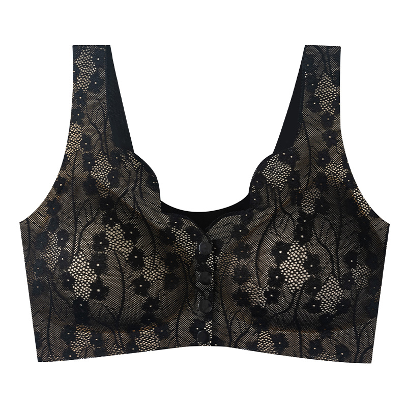 Front closure anti-sagging seamless bra for woman