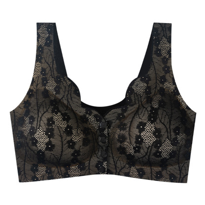 Front closure anti-sagging seamless bra for woman