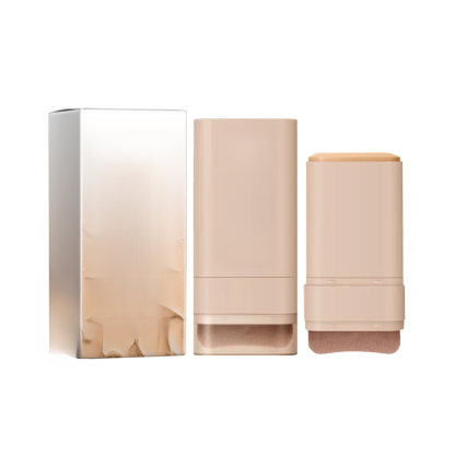 Dual-ended foundation stick with brush