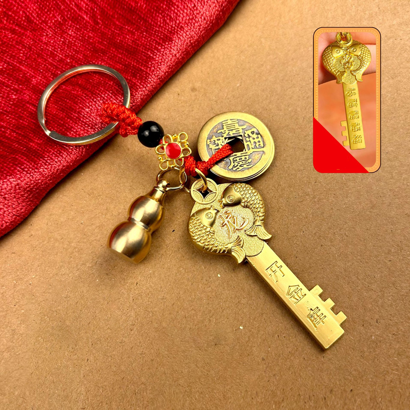 【Key to Unlocking the Door of Wealth】Chinese Zodiac Opening Money Bank Keychain