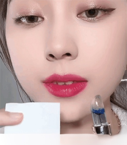 Shiny, moisturizing, temperature-changing flower lipstick, non-stick cup, non-fading