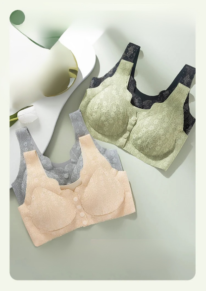 Front closure anti-sagging seamless bra for woman