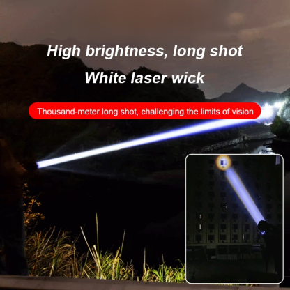 New Outdoor Patrol Spotlight Long Shot Strong Flashlight