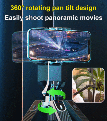 Bluetooth handheld rotatable pan tilt