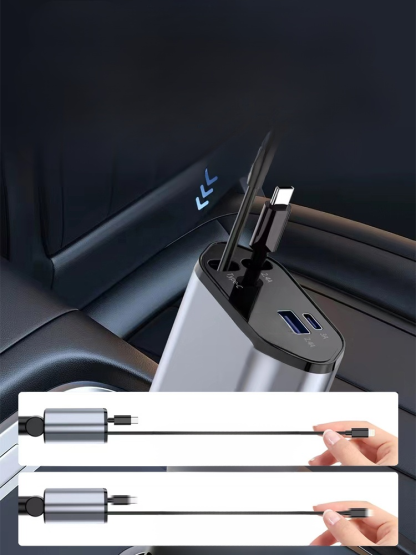 Ultra-Fast Car Charger 4-in-1