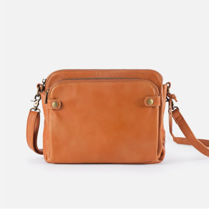 Three Layer Leather Crossbody Shoulde