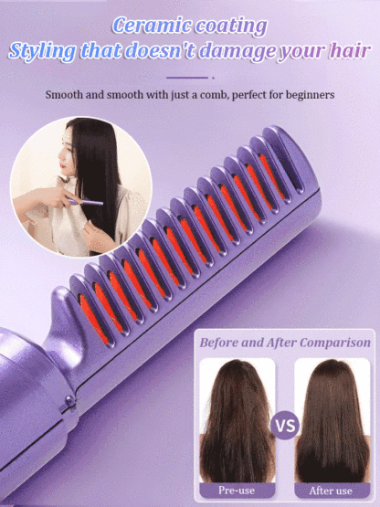 Digital Cordless Hair Straightening Comb