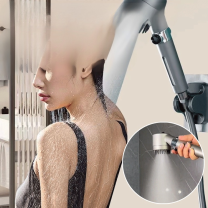 Multifunctional supercharged hand-held shower