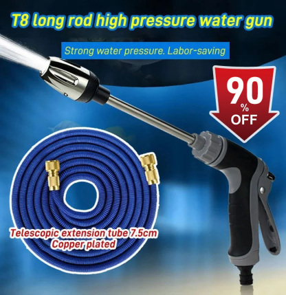 Home car washing long rod gun