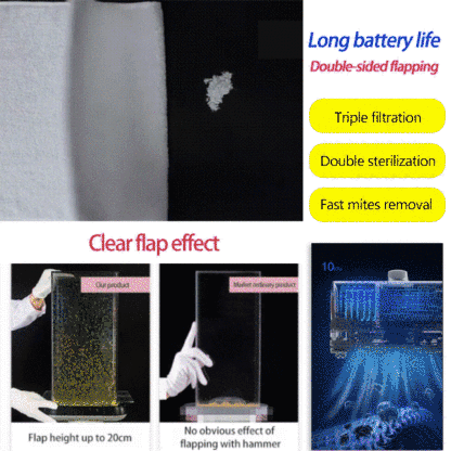 High-frequency home use mite cleaner