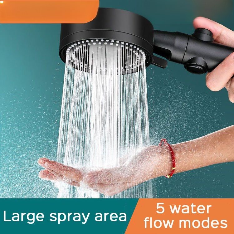 Multi-functional High Pressure Shower Head with 5 Modes