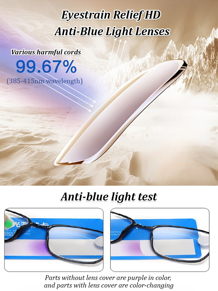 Imported new ultra-light anti-blue light reading glasses