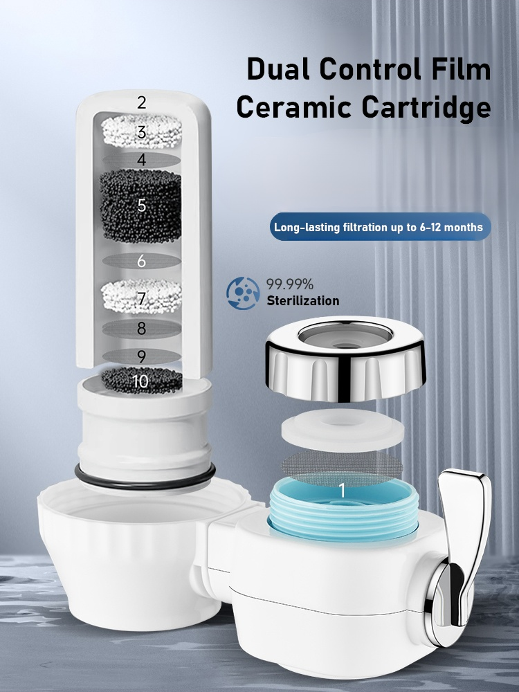 [Kitchen and bathroom dual-use] Five-layer filtration faucet water purifier