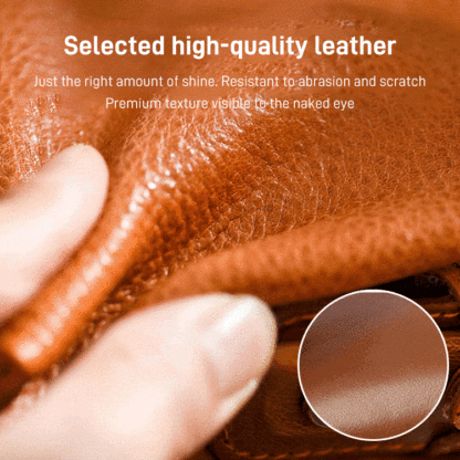 Women's design sense leather bag