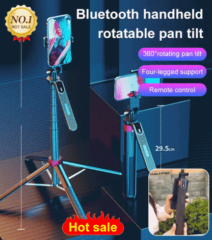 Bluetooth handheld rotatable pan tilt
