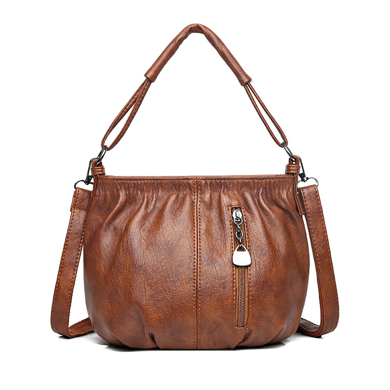 Women's design sense leather bag