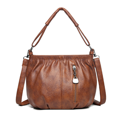 Women's design sense leather bag