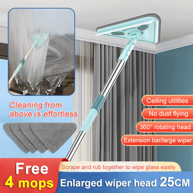 Multifunctional Triangle Mop【Free 4 mops】