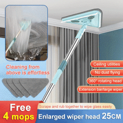 Multifunctional Triangle Mop【Free 4 mops】