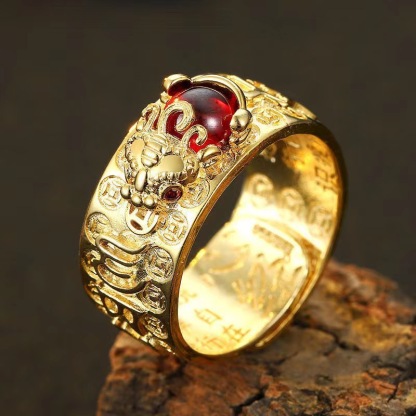 【Wealth is in your hands!】Fortune-attracting Pixiu Ring