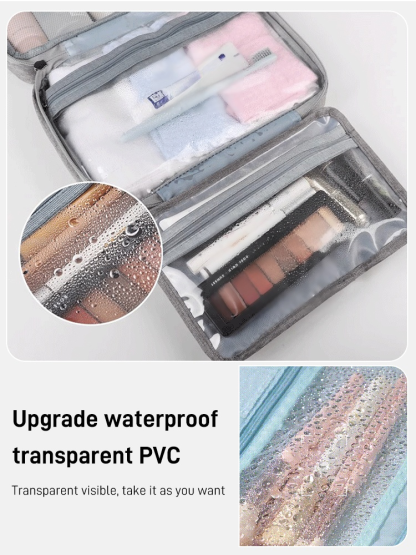 Folding makeup storage bag