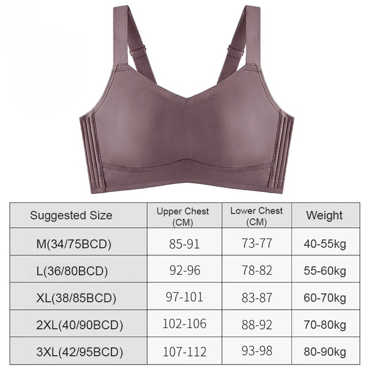 Anti-sagging large breast support armpit fat control bra