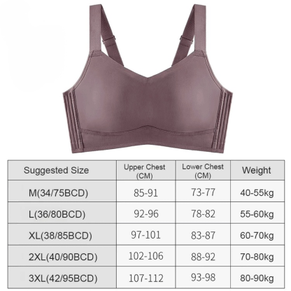 Anti-sagging large breast support armpit fat control bra