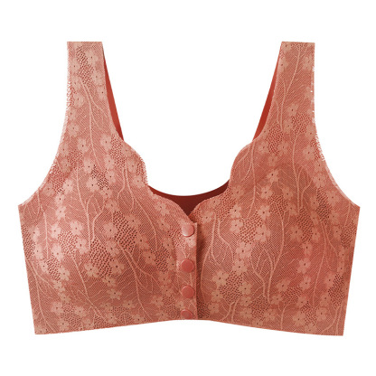 Front closure anti-sagging seamless bra for woman