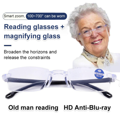 Autozoom reading glasses