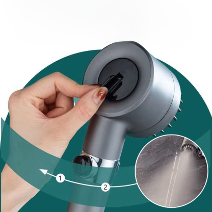 Multifunctional supercharged hand-held shower