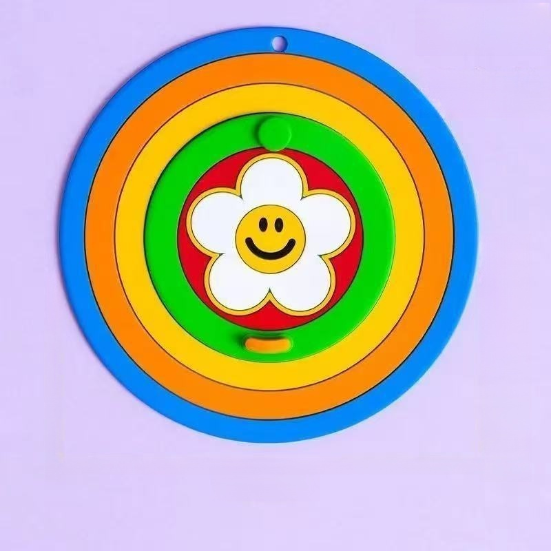 彩虹卡通防臭可濾水地漏蓋