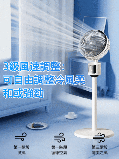 超靜音落地節能循環扇