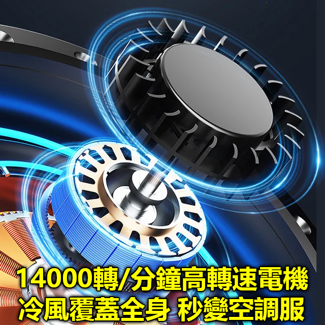 戶外全身降溫神器【手電筒+行動電源】送腰帶