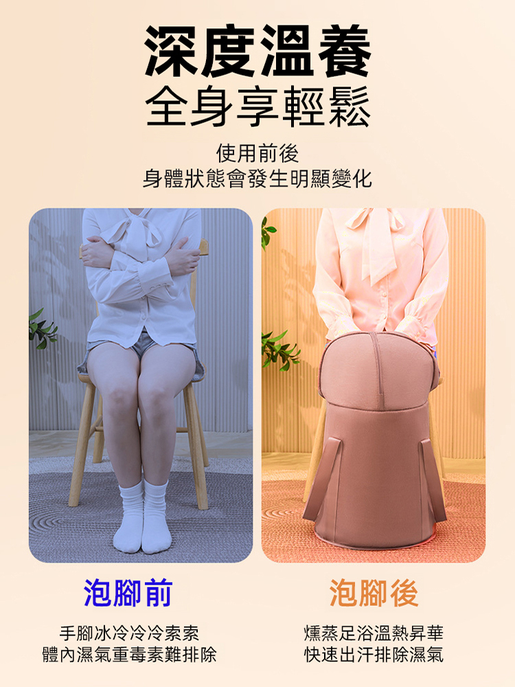 陽離子熏蒸養生泡腳袋