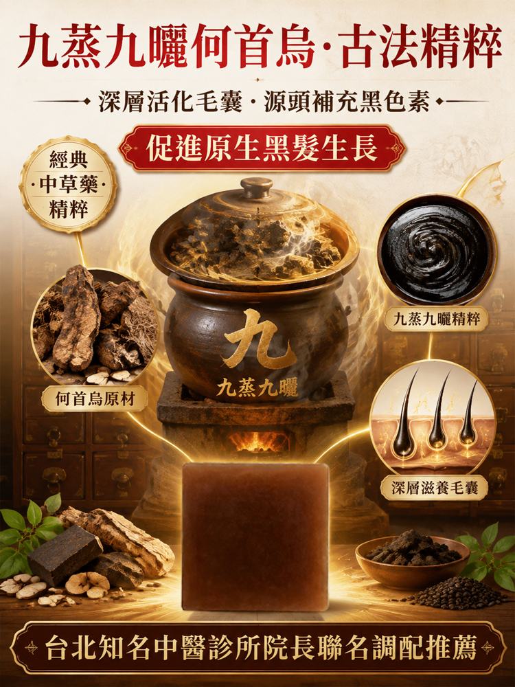【洗出豐盈烏發】本草石斛首烏養髮皂