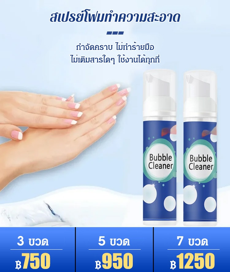 สเปรย์โฟมทําความสะอาดคราบมันฝังแน่นในครัว  รุ่นมืออาชีพ นำเข้าจากญี่ปุ่น