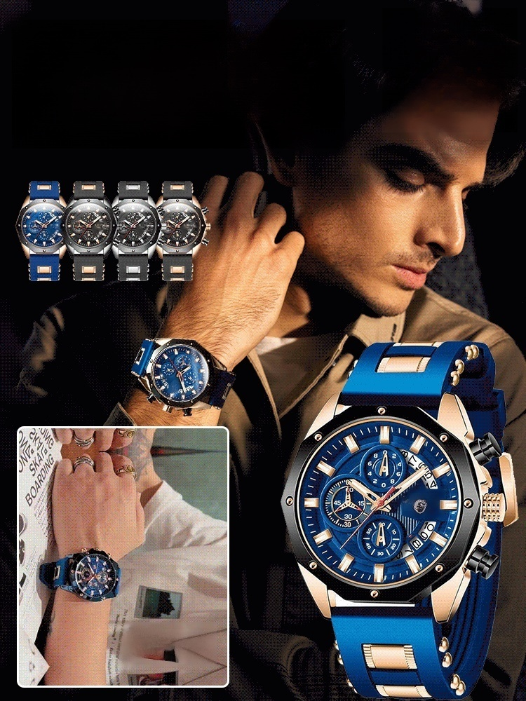 นาฬิกาข้อมือกีฬามีปฏิทินมัลติฟังก์ชั่น