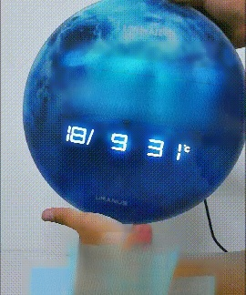 นาฬิกาอิเล็กทรอนิกส์ดาวเคราะห์LED ที่เรียบง่ายและมีสไตล์