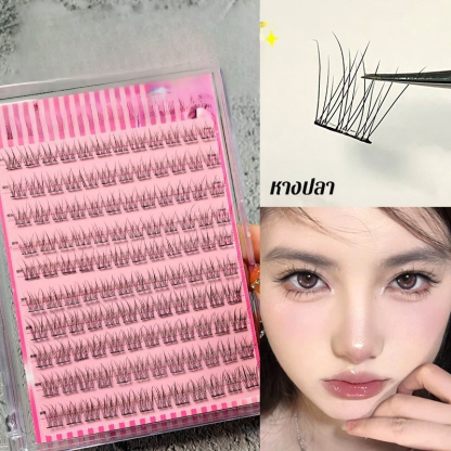 ขนตาปลอมแบบไม่ต้องใช้กาว 10 แถว 