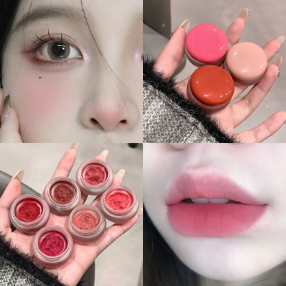ลิปโคลนทาริมฝีปากและแก้มหน้าแบบใช้ได้หลายแบบ 