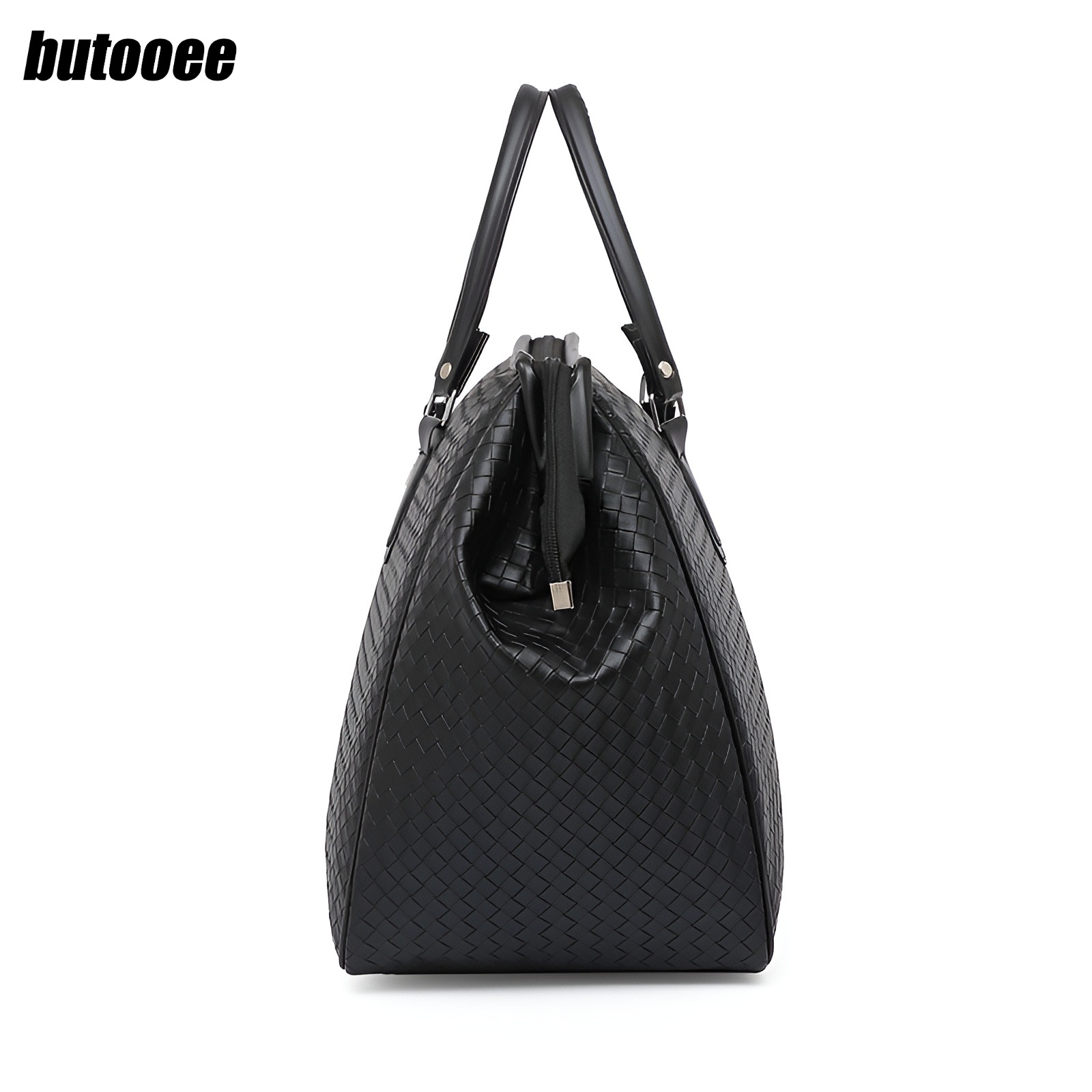 กระเป๋าถือแบบทอกันน้ำความจุขนาดใหญ่สำหรับผู้ชาย