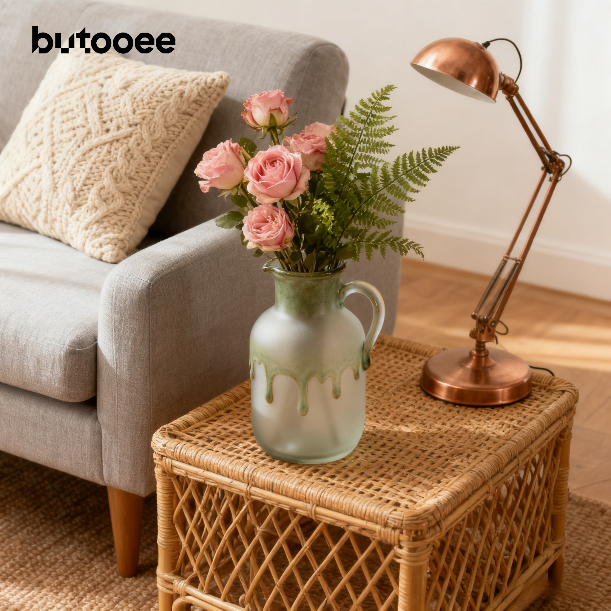 แจกันฝ้ากึ่งโปร่งใส