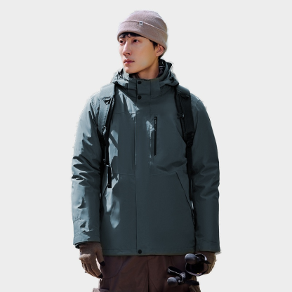 【กันน้ำระดับฝนตกหนัก】เสื้อแจ็คเก็ตมีฮู้ด