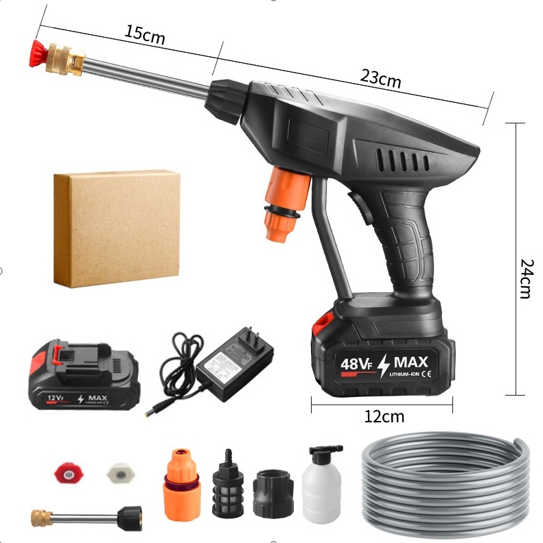 [ล้างด้วยน้ำ] ปืนฉีดน้ำล้างรถแรงดันสูงแบบพกพา