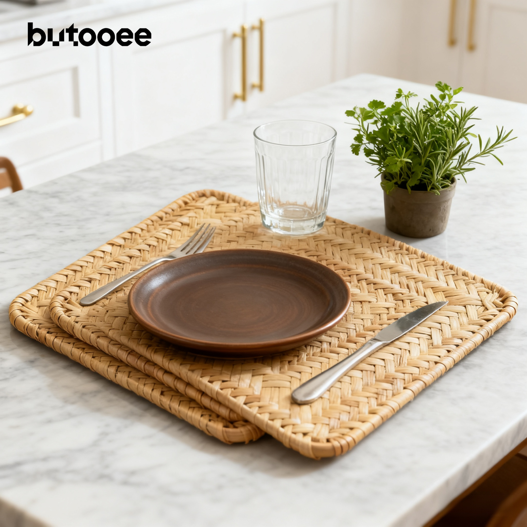 แผ่นรองจานหวายสาน