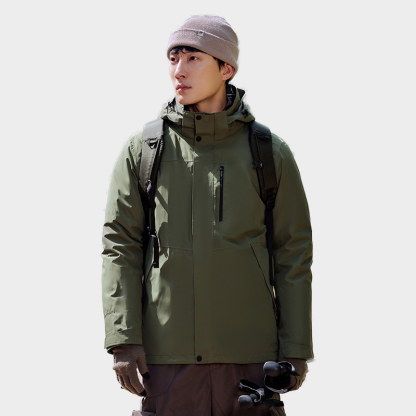 【กันน้ำระดับฝนตกหนัก】เสื้อแจ็คเก็ตมีฮู้ด
