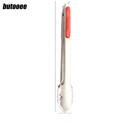 ที่คีบอาหารสแตนเลส คีบบาร์บีคิว ทนความร้อน (4 ชิ้น)