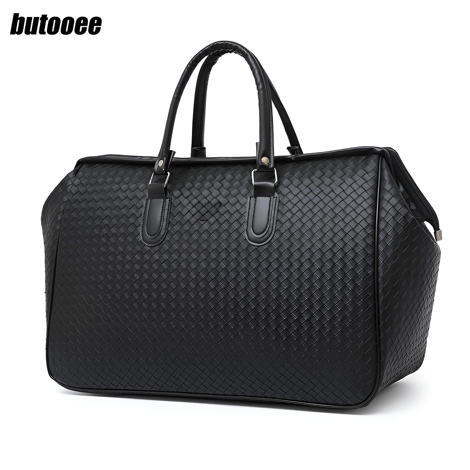 กระเป๋าถือแบบทอกันน้ำความจุขนาดใหญ่สำหรับผู้ชาย