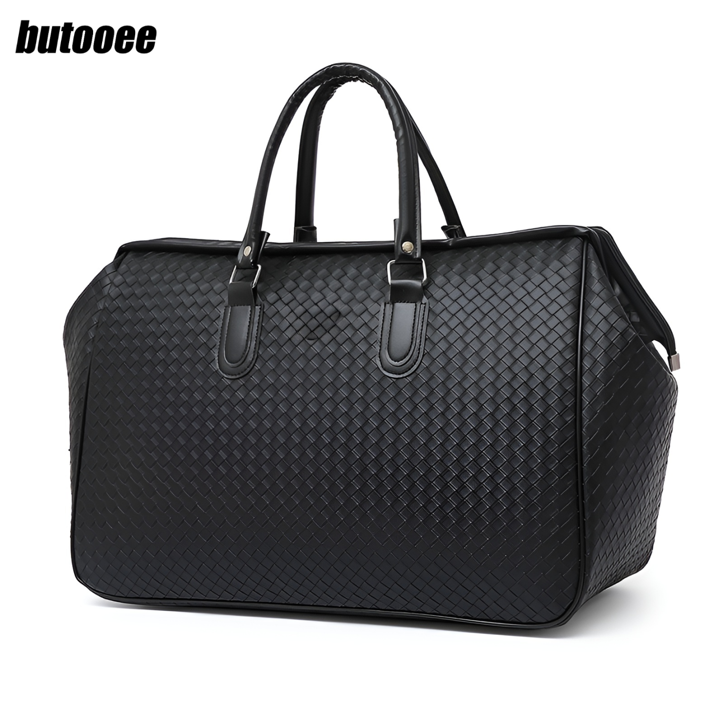 กระเป๋าถือแบบทอกันน้ำความจุขนาดใหญ่สำหรับผู้ชาย